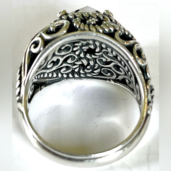 CAROLYN POLLACK RELIOS* Southwestern Style Sterling Blue Lapis Lazuli Stone Ring - Picture 7 of 7